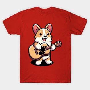 Corgi Guitarist T-Shirt